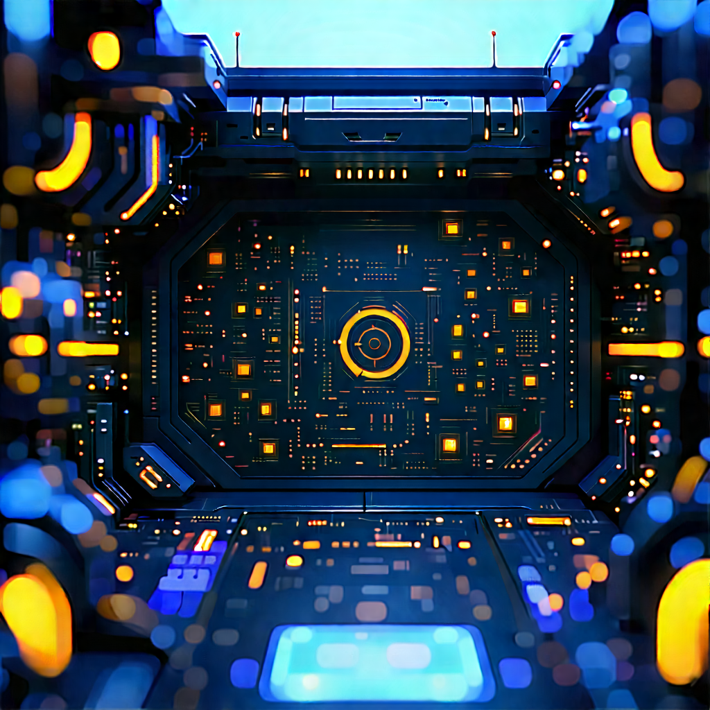 Close-up of sensor array