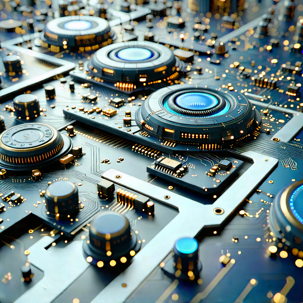 Close-up of sensor array