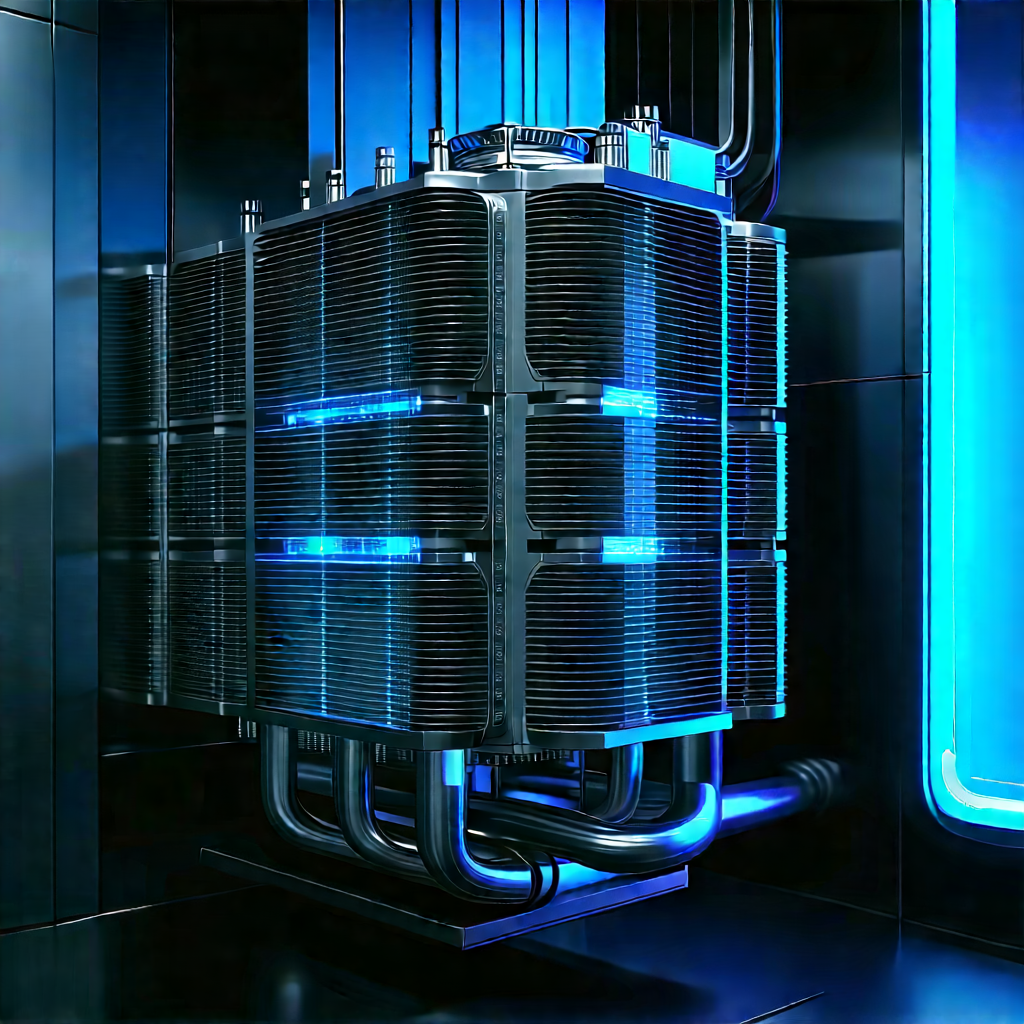 Close-up of cooling system