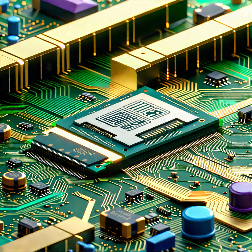 Close-up of electronic circuit