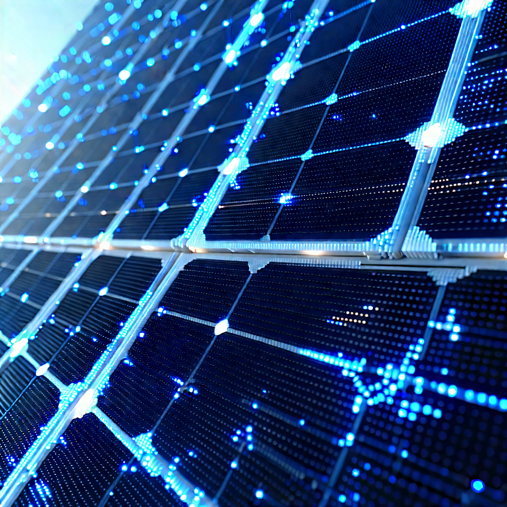 Solar panel with data streams