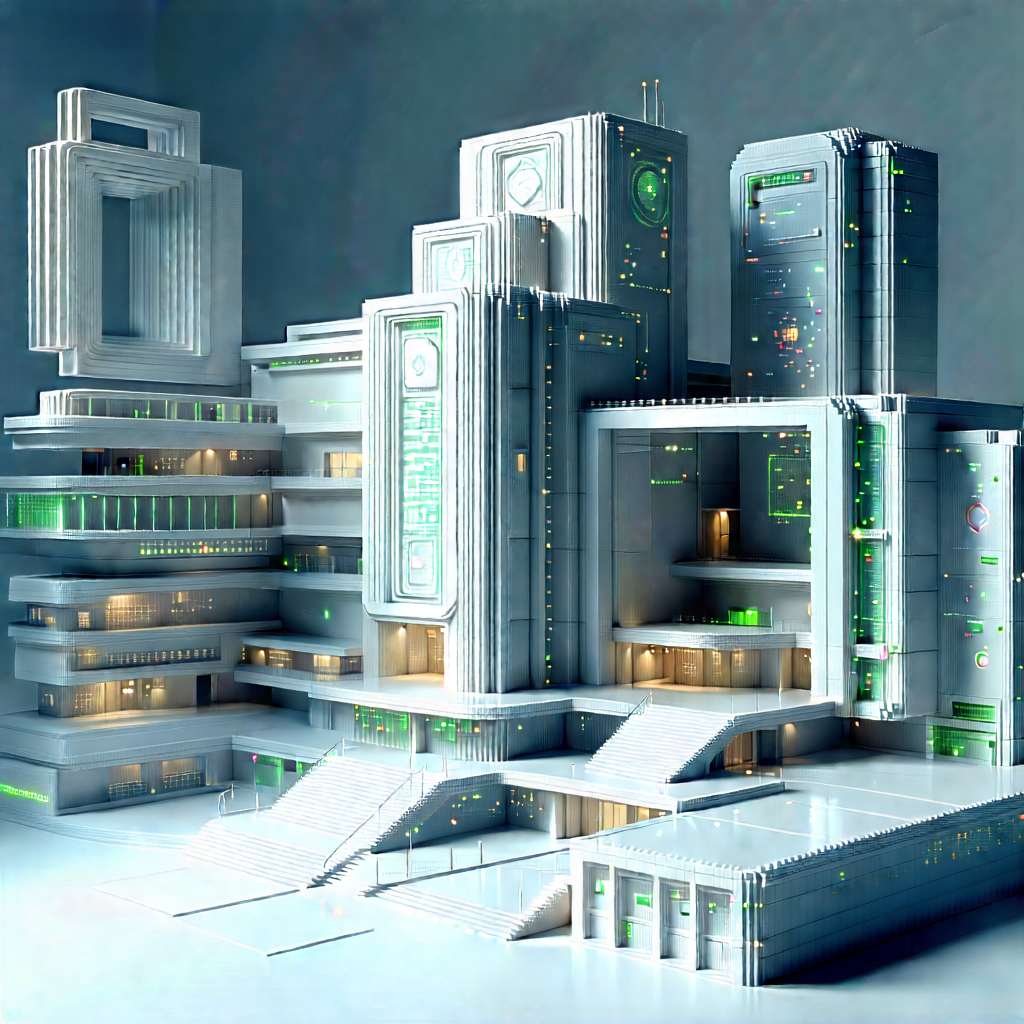 Educational Technology In Research Center With Model Large