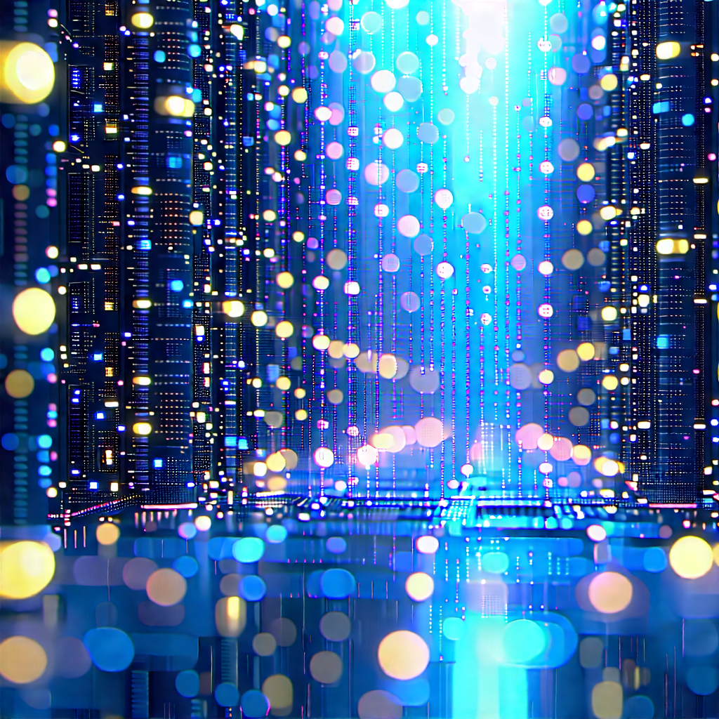 Close-up Of Sensor Array With Blue White