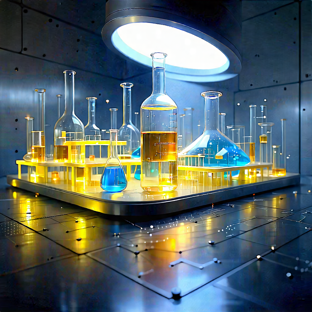 Futuristic research laboratory
