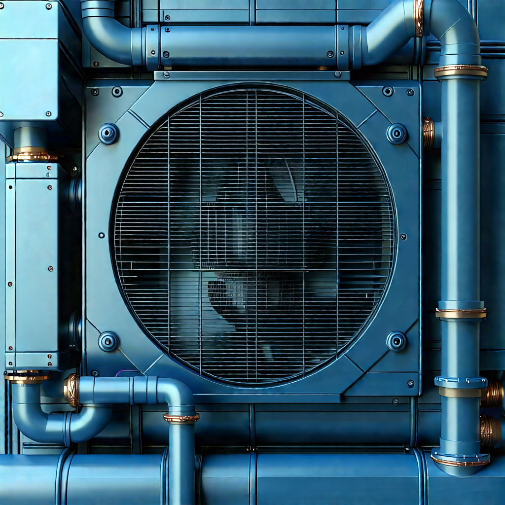 Close-up of cooling system