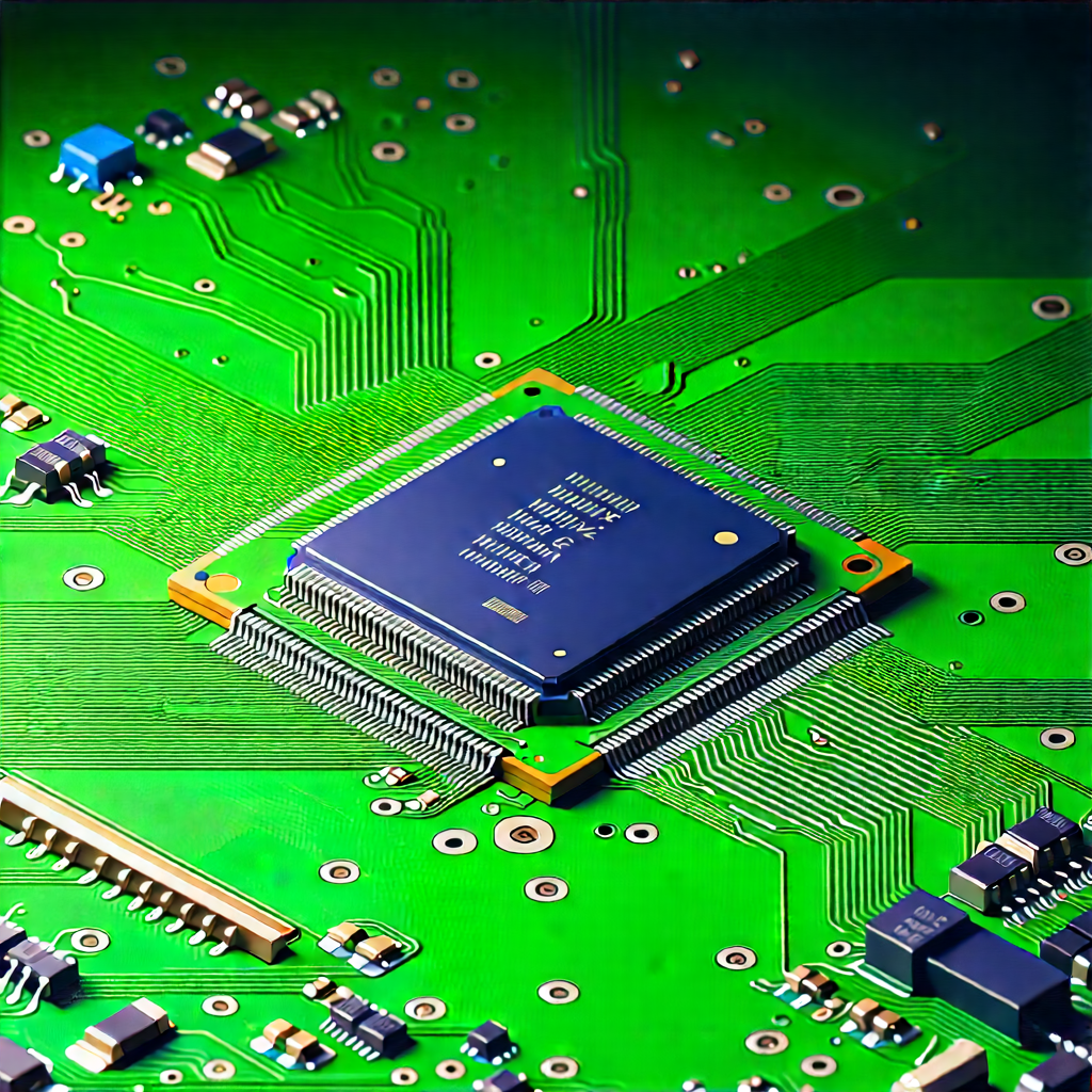 Close-up of microprocessor