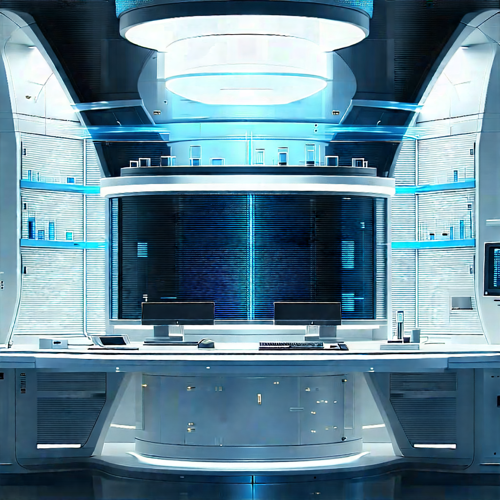 (futuristic:1.23) research laboratory