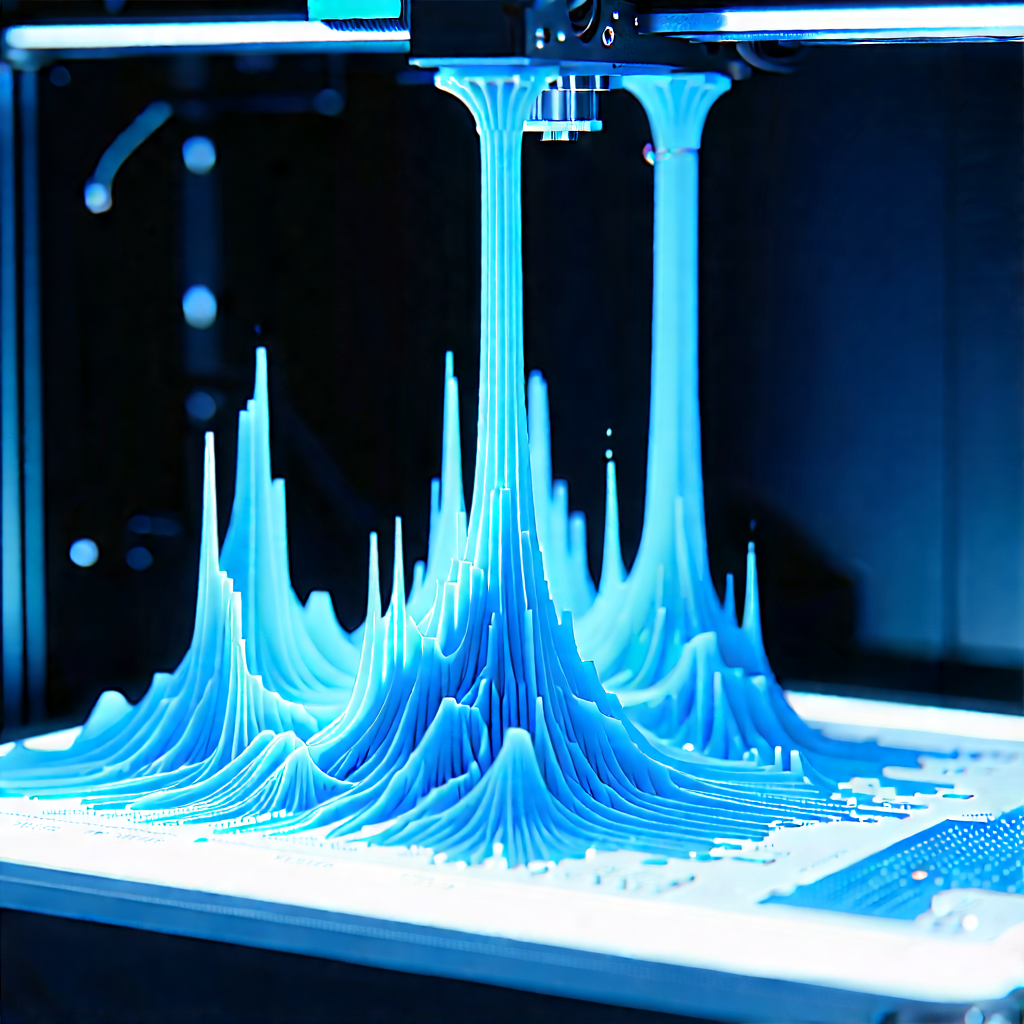 3d printer with data streams