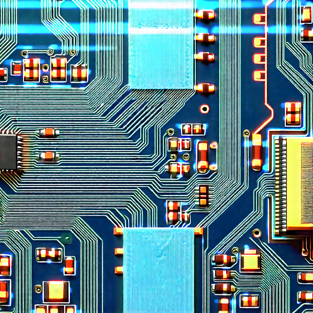Close-up of electronic circuit