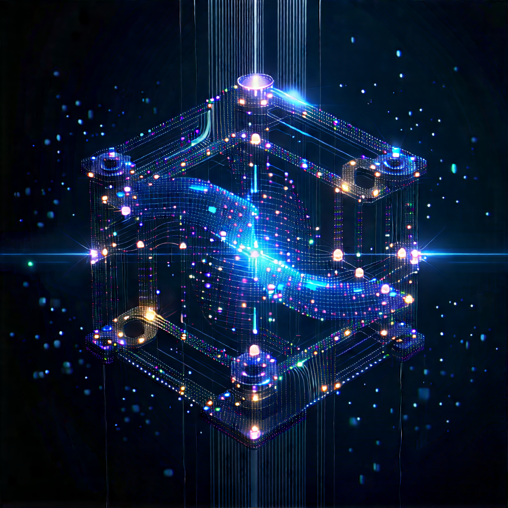 Quantum Computer With Data Streams With Three-dimensional, Colorful,
