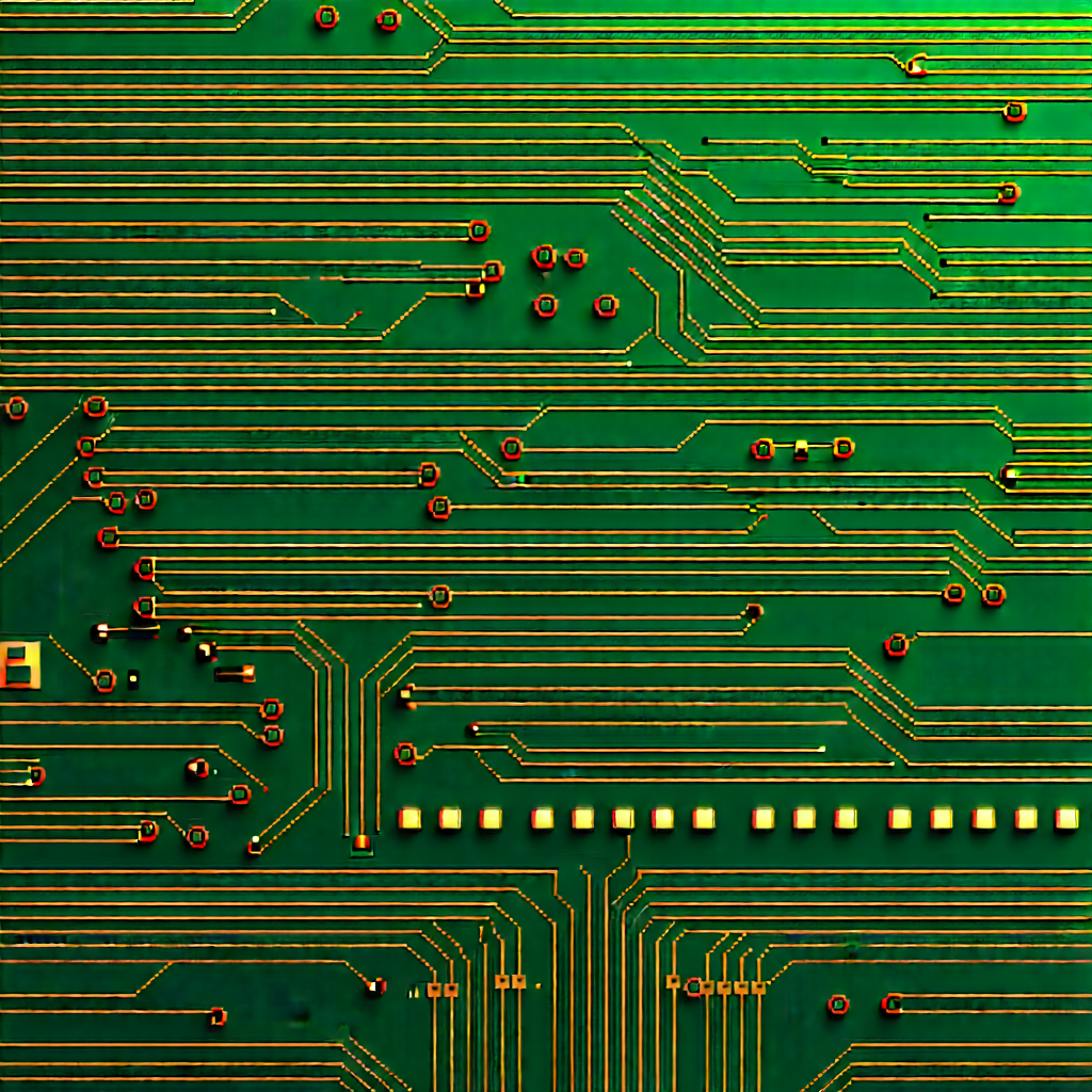 Close-up of electronic circuit