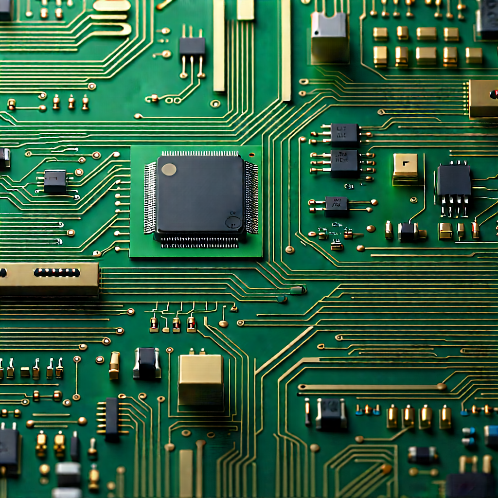 Close-up of electronic circuit