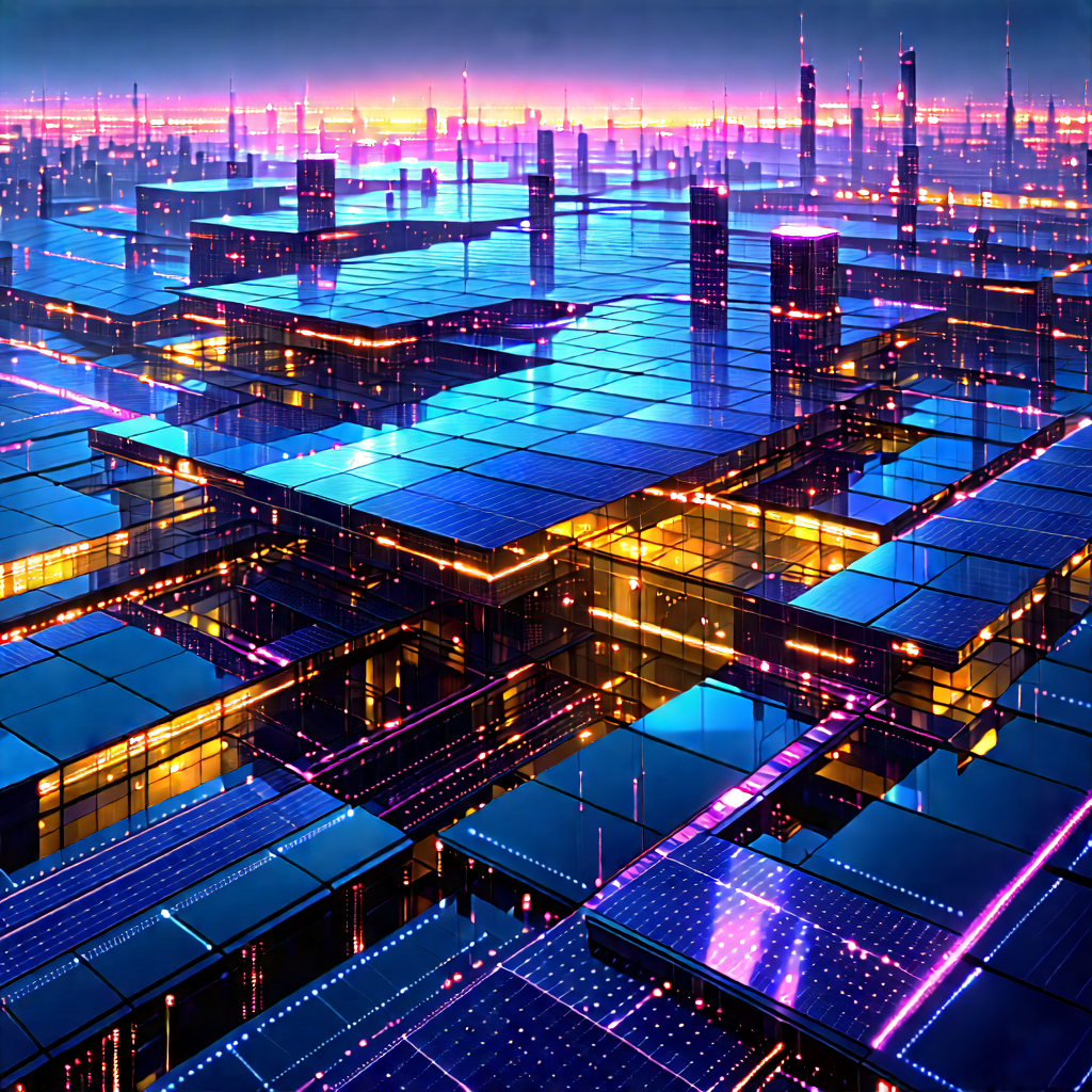 Innovative Renewable Energy Design With Futuristic Cityscape