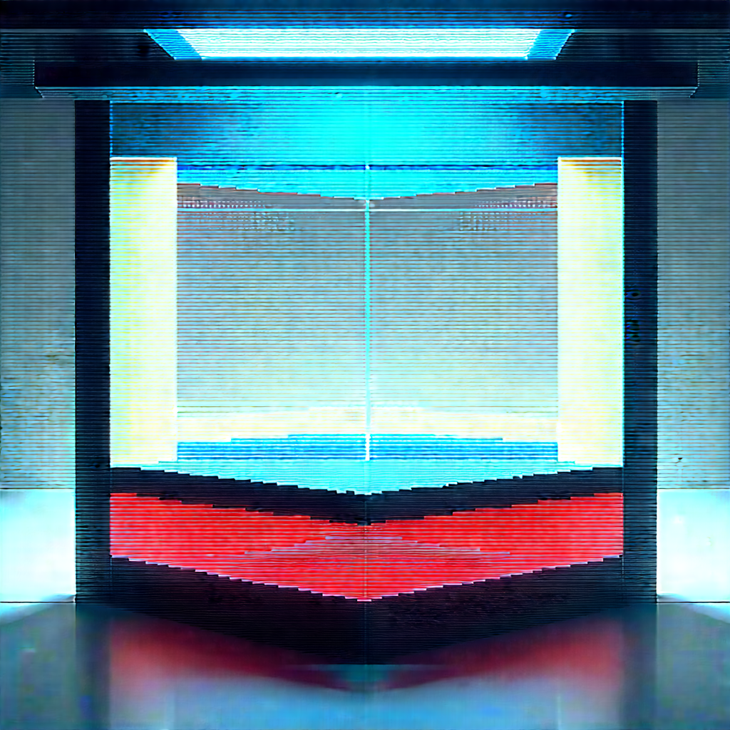 Futuristic Research Laboratory With Large, Multi-colored