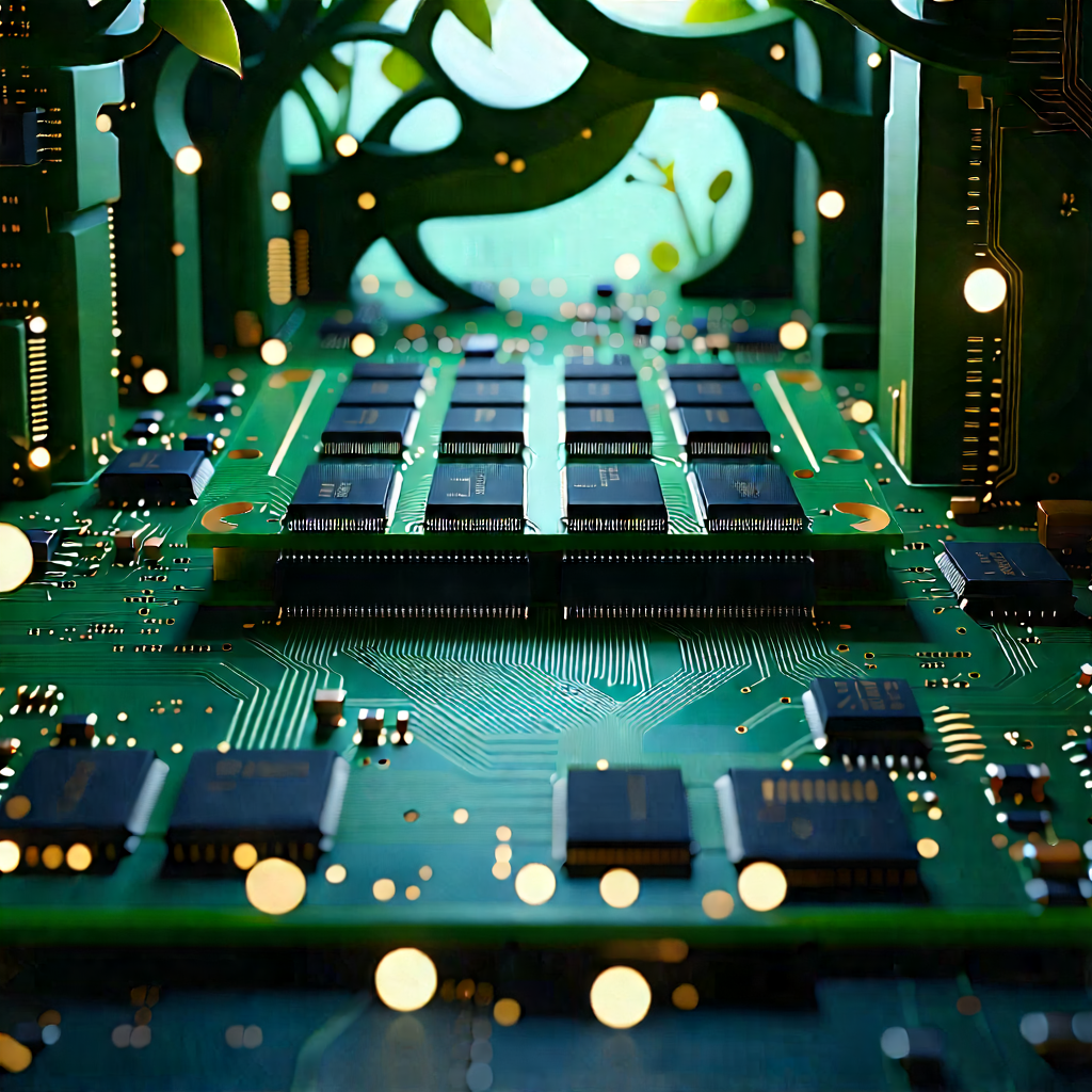 Close-up of memory module