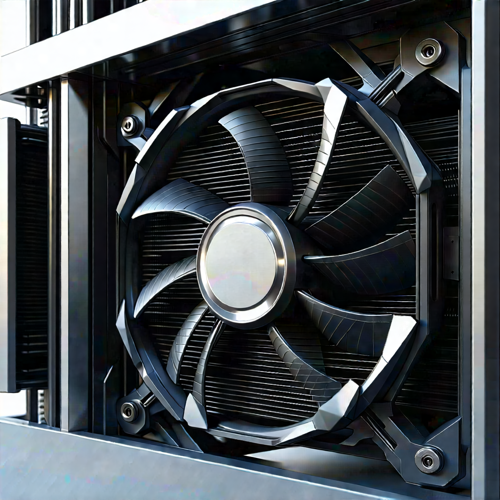 Close-up of cooling system