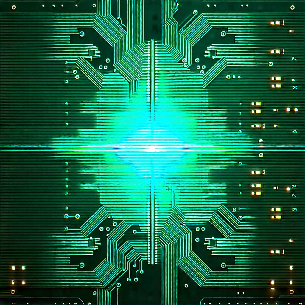 Circuit board with holographic projection