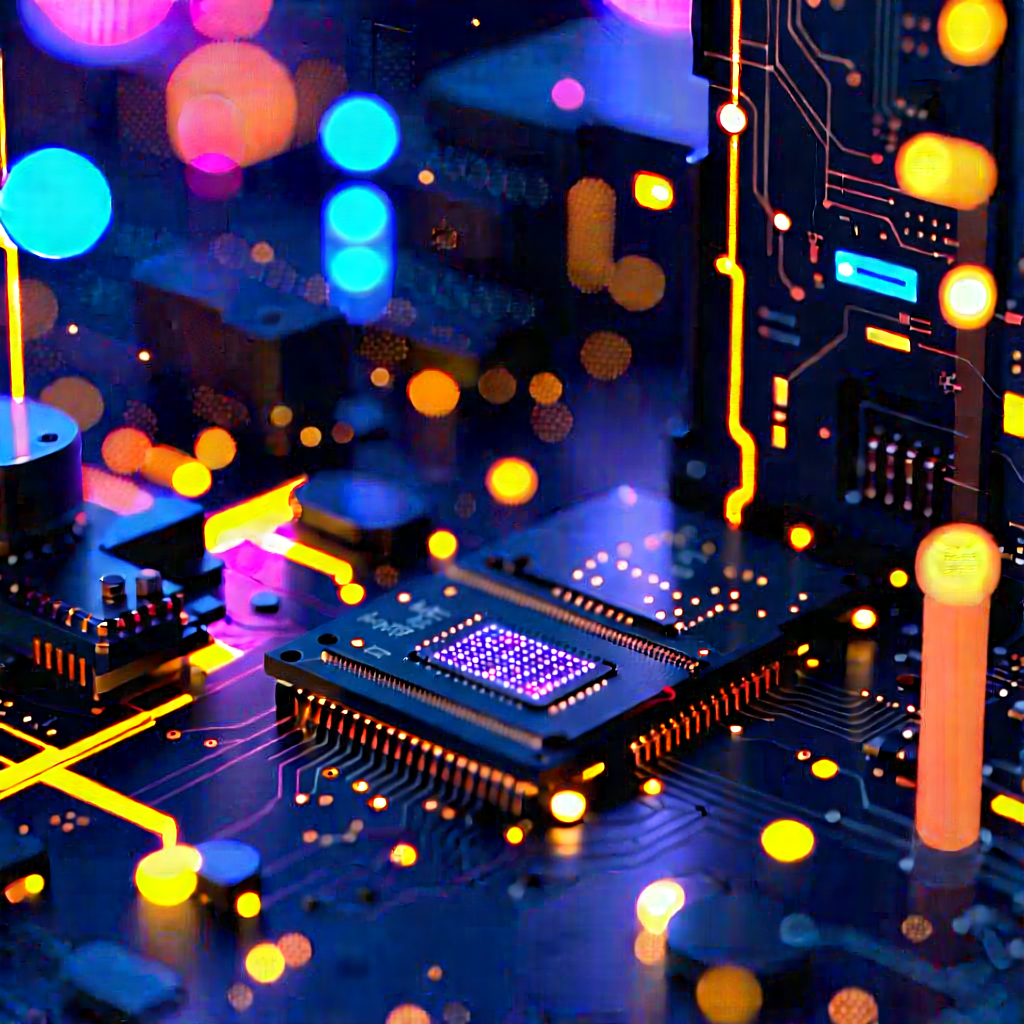 Close-up of sensor array