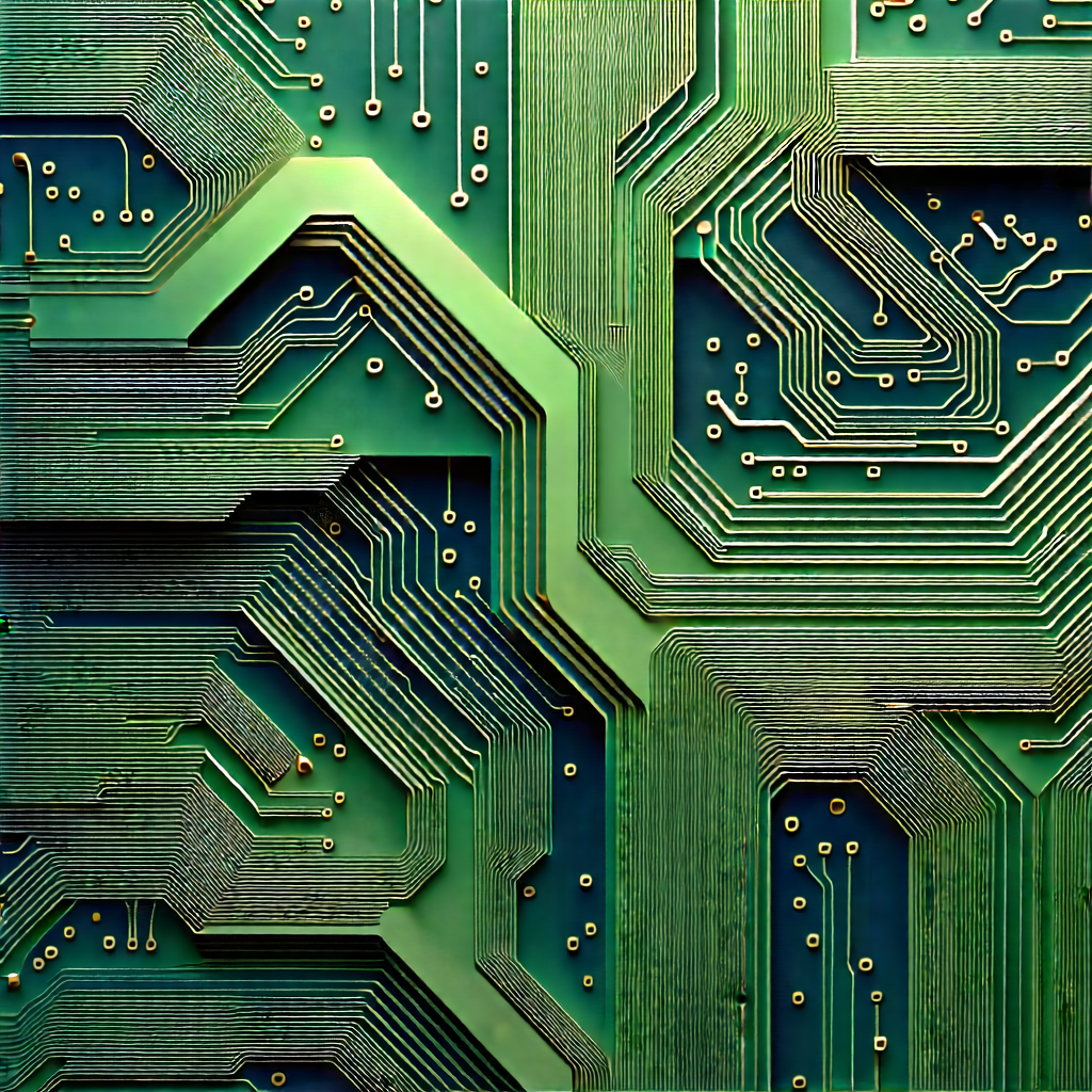 Close-up of electronic circuit