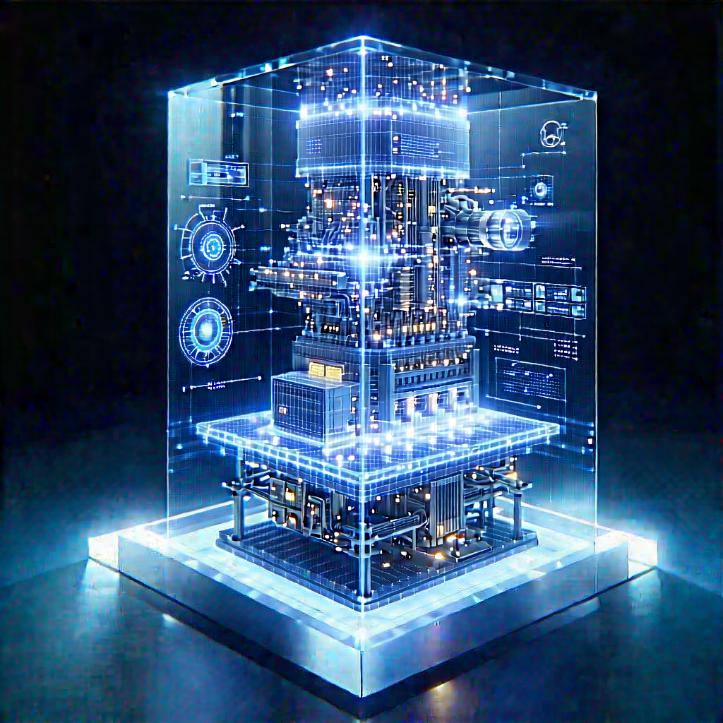 Quantum computer with laser scanning