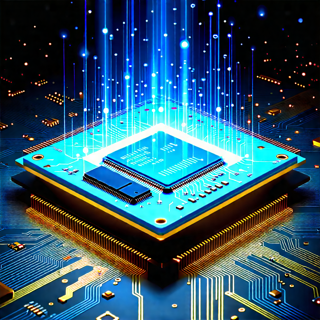 Microchip with data streams