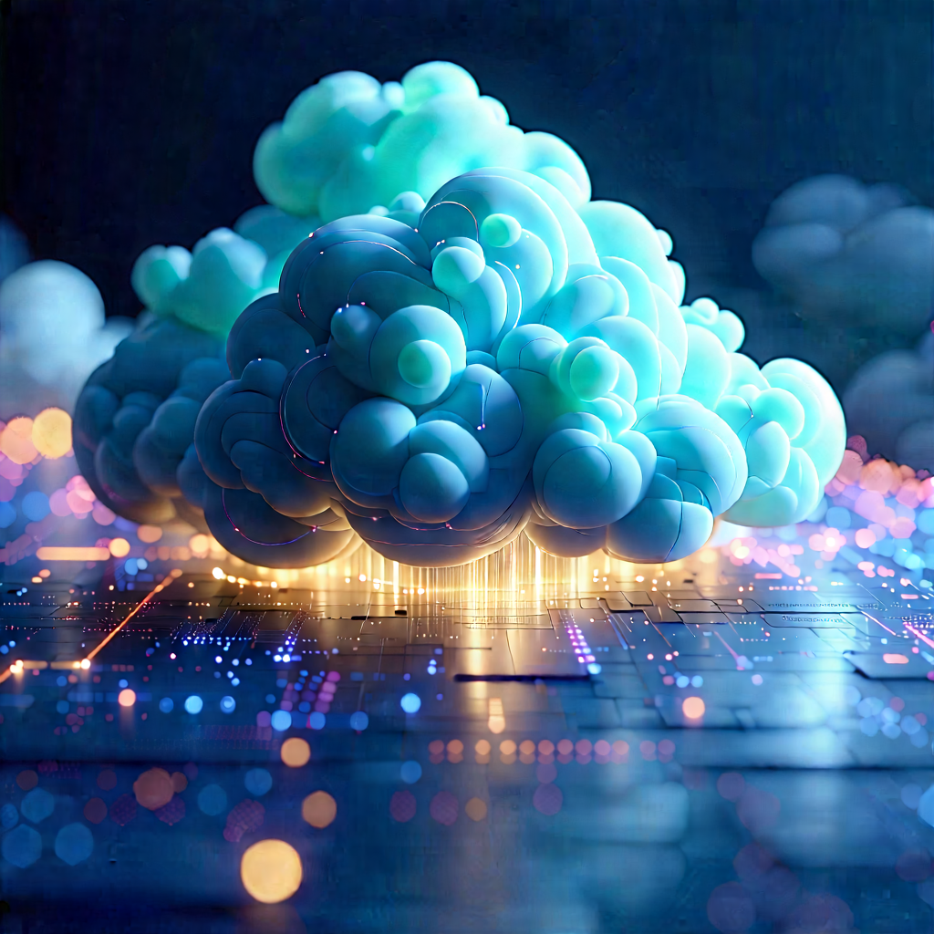 Cloud Computing Visualization With Image, There
