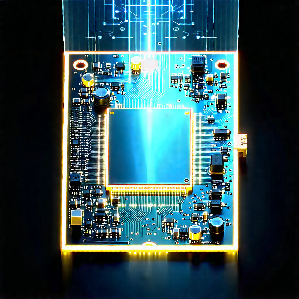 Circuit board with holographic projection