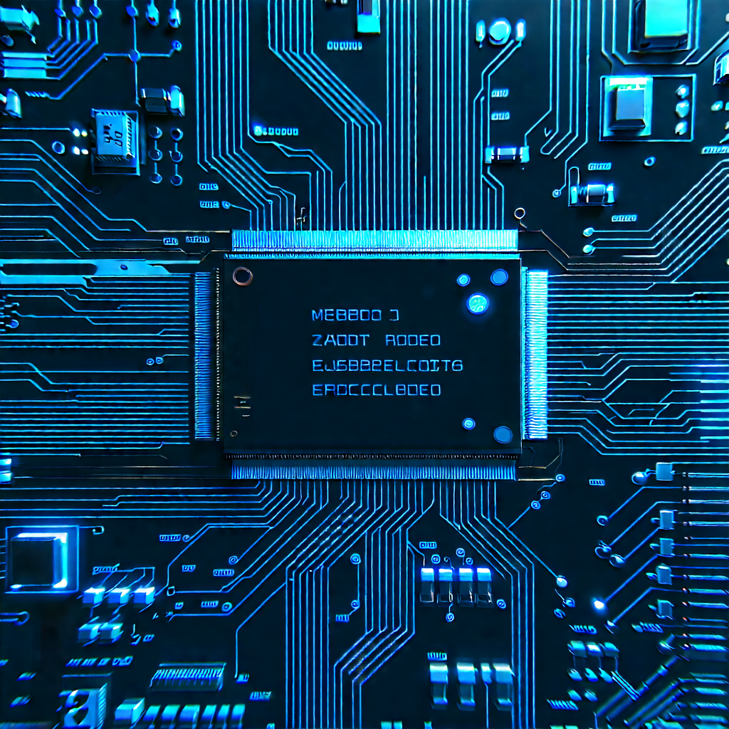 Close-up of electronic circuit