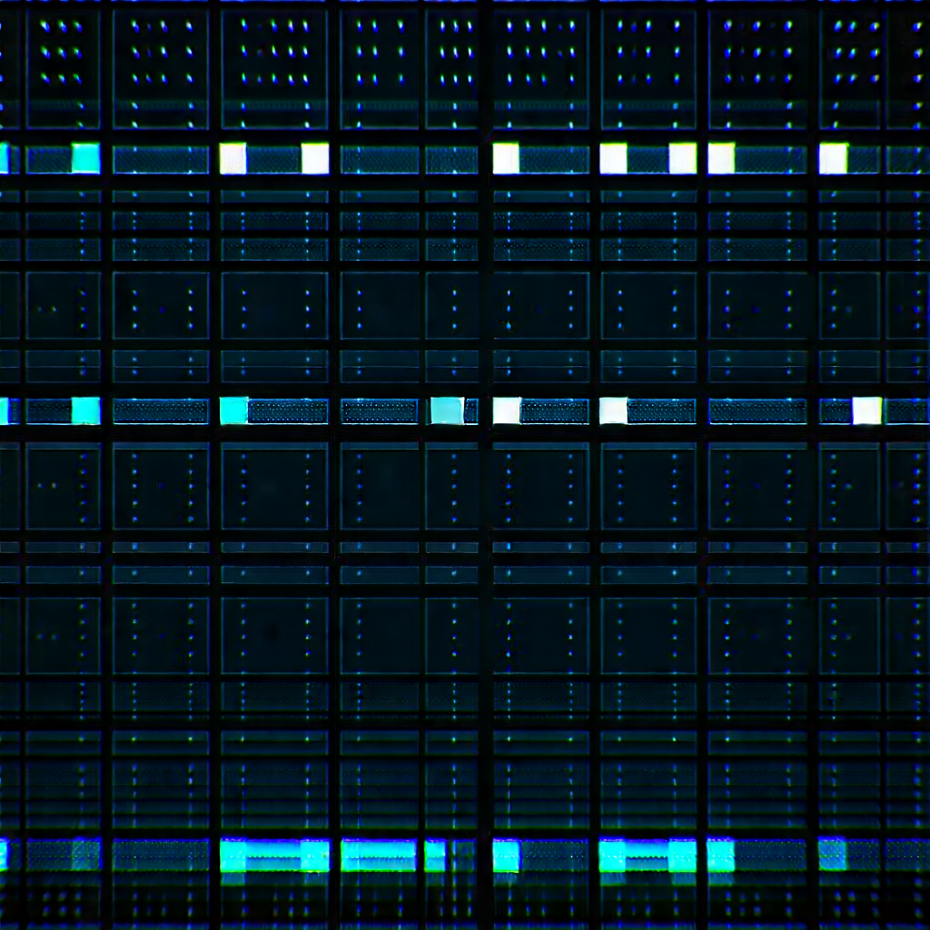 Close-up of sensor array