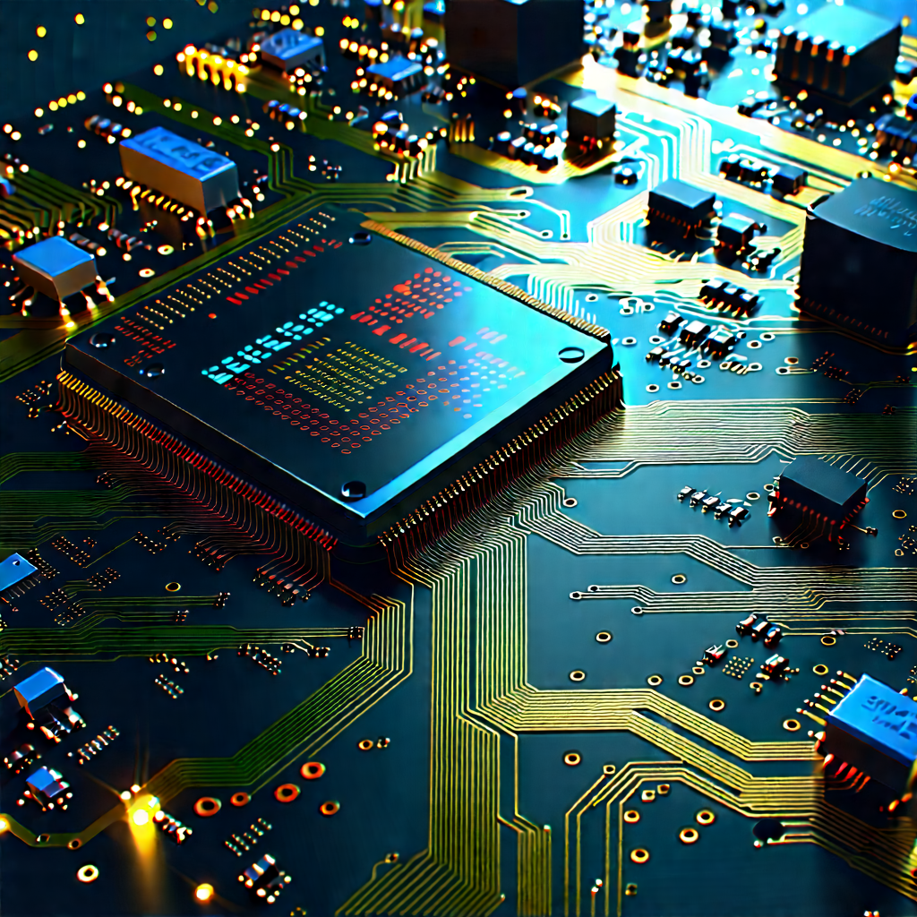 Circuit board with digital particles