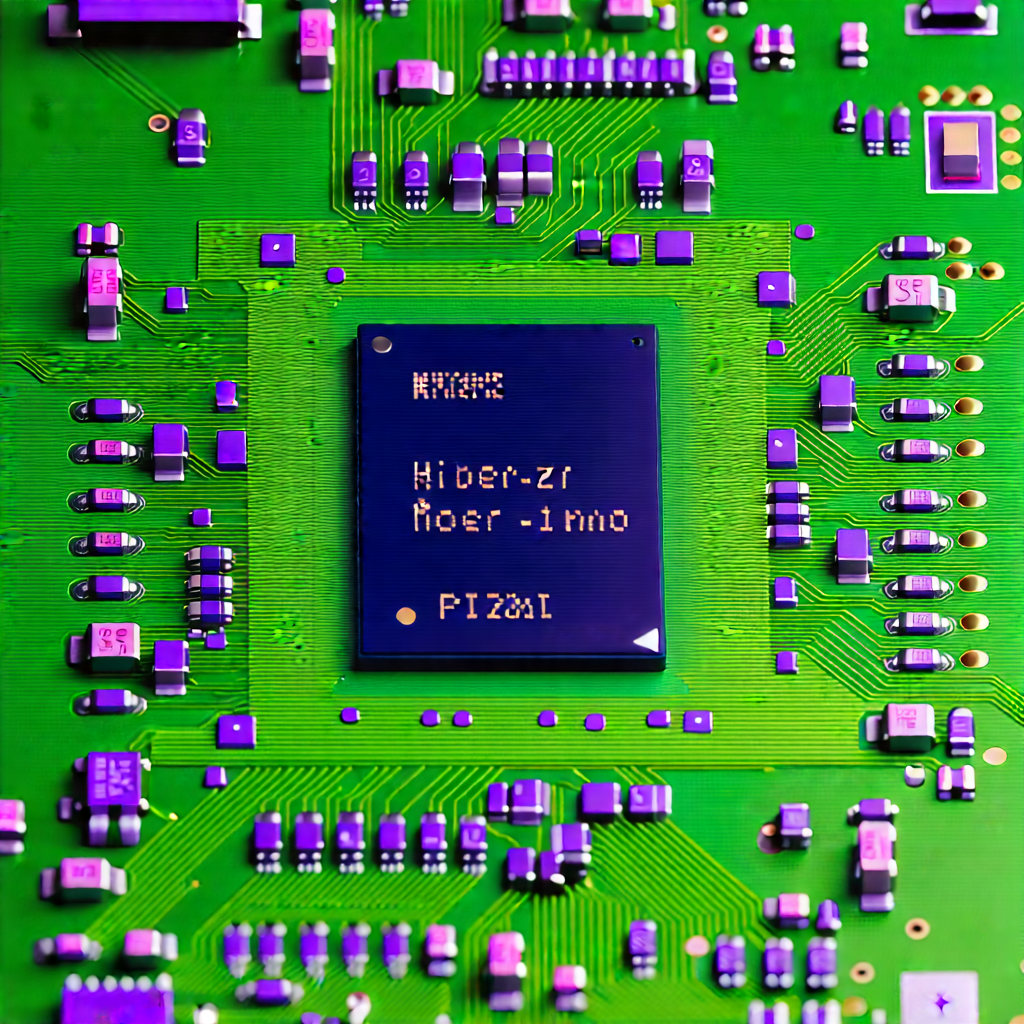 Close-up of microprocessor