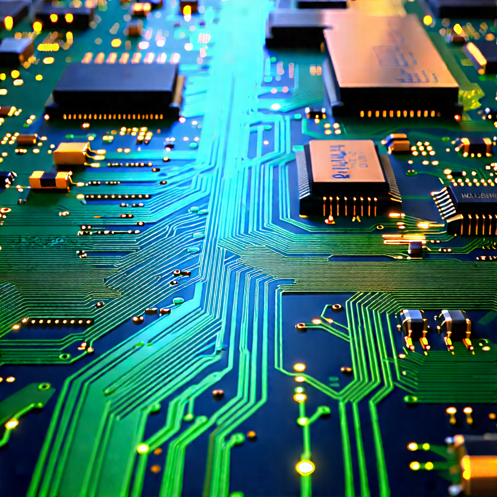 Circuit board with data streams