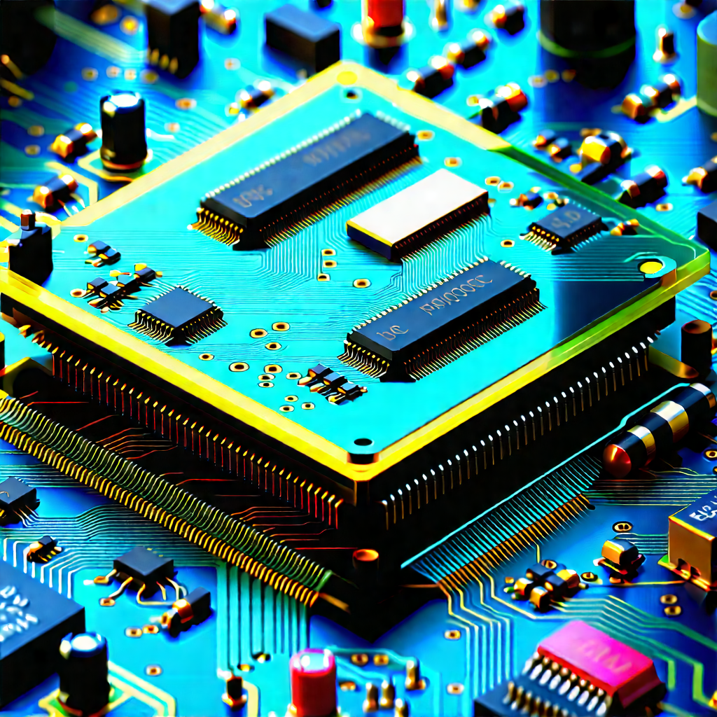 Close-up of electronic circuit