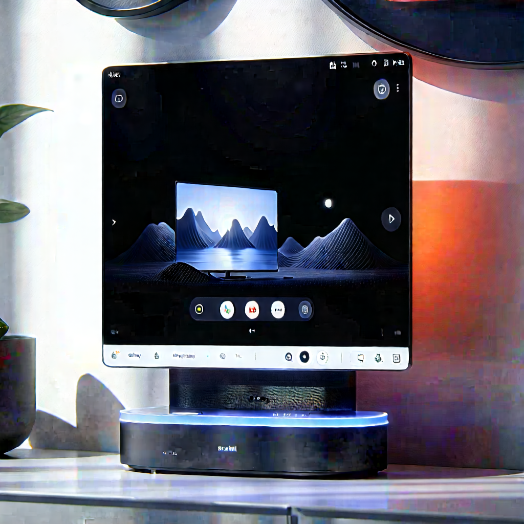 Smart Home Device With (digital:1.34) Artwork With Large Flat