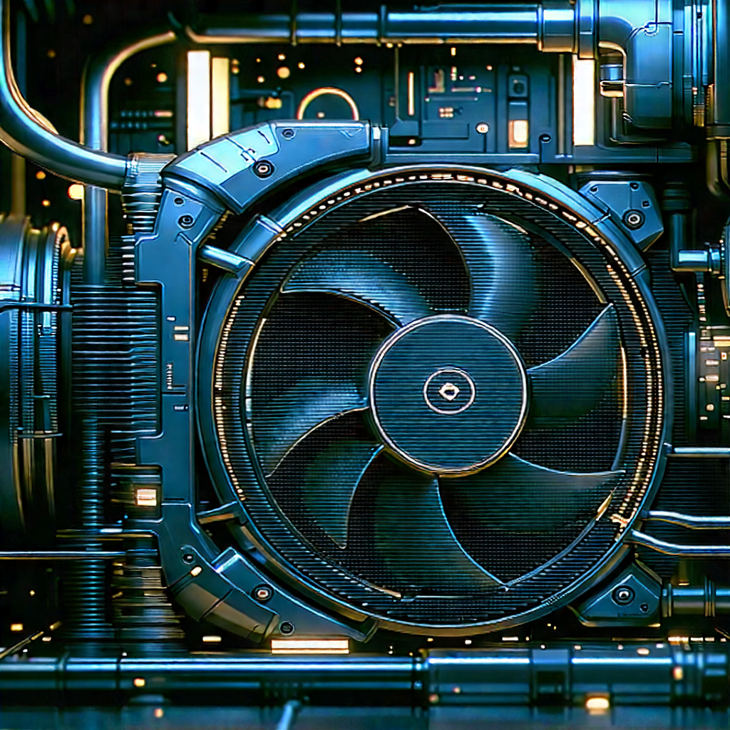 Close-up Of Cooling System With Image, There