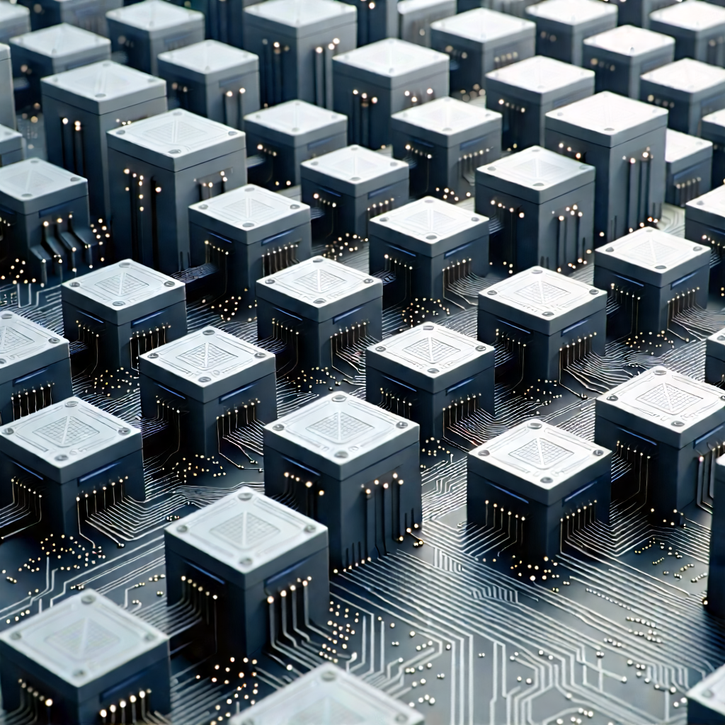 Close-up of sensor array