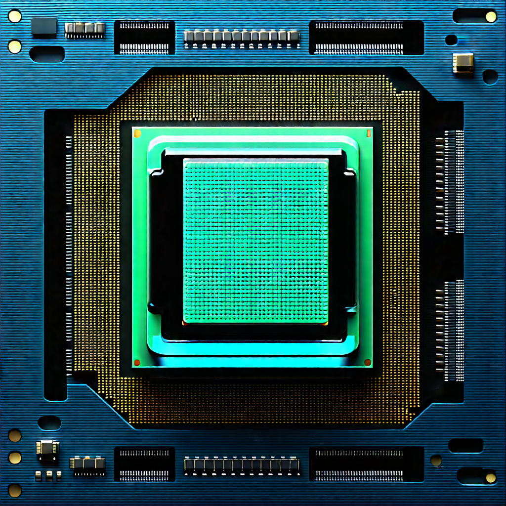 Close-up of microprocessor