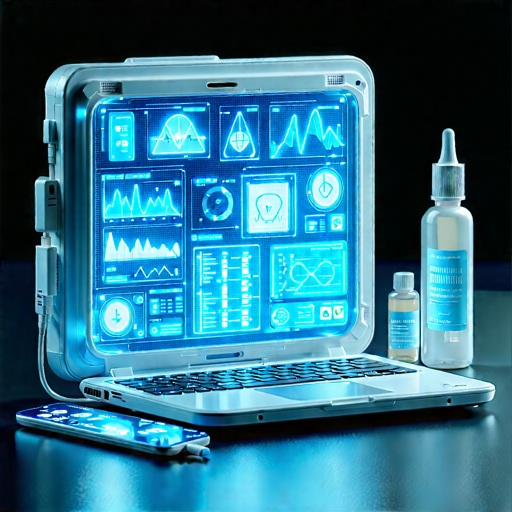 Healthcare Technology In Design Studio With Laptop Computer