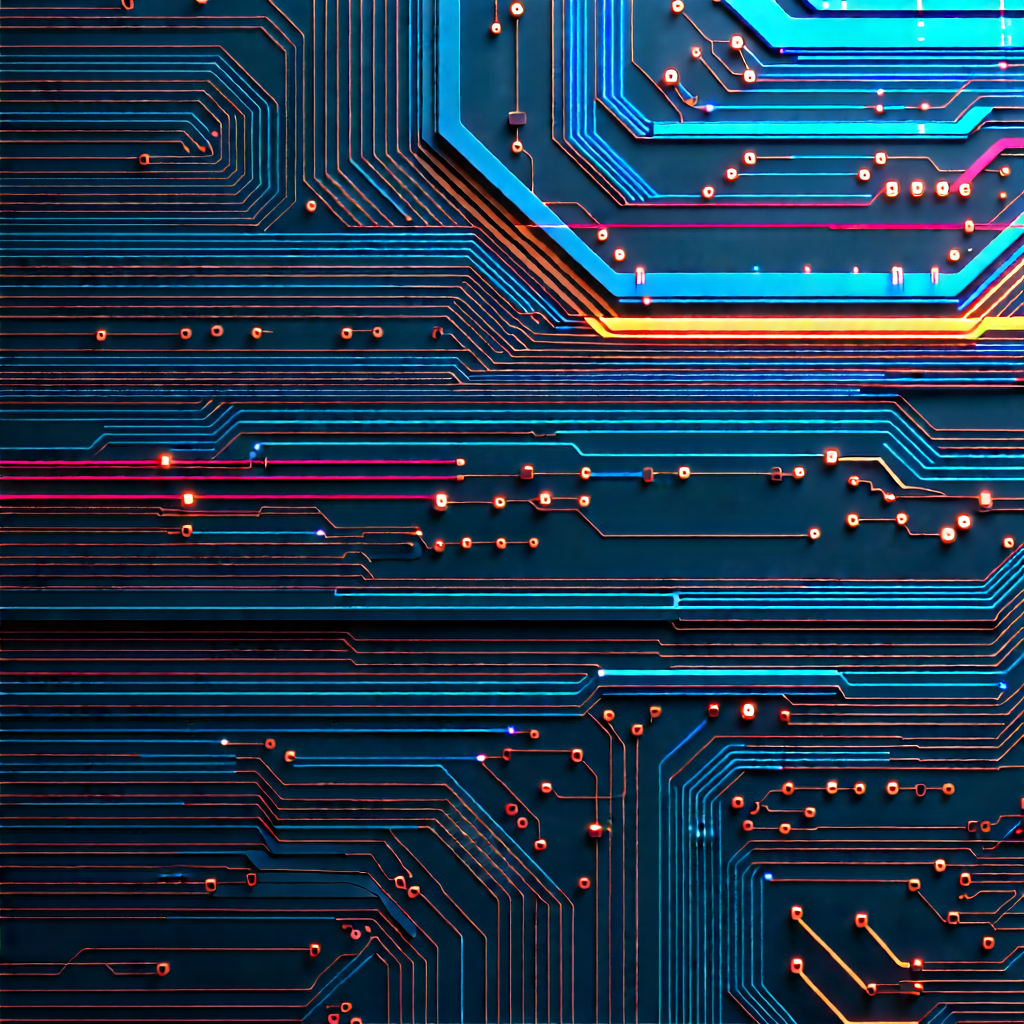 Close-up of electronic circuit