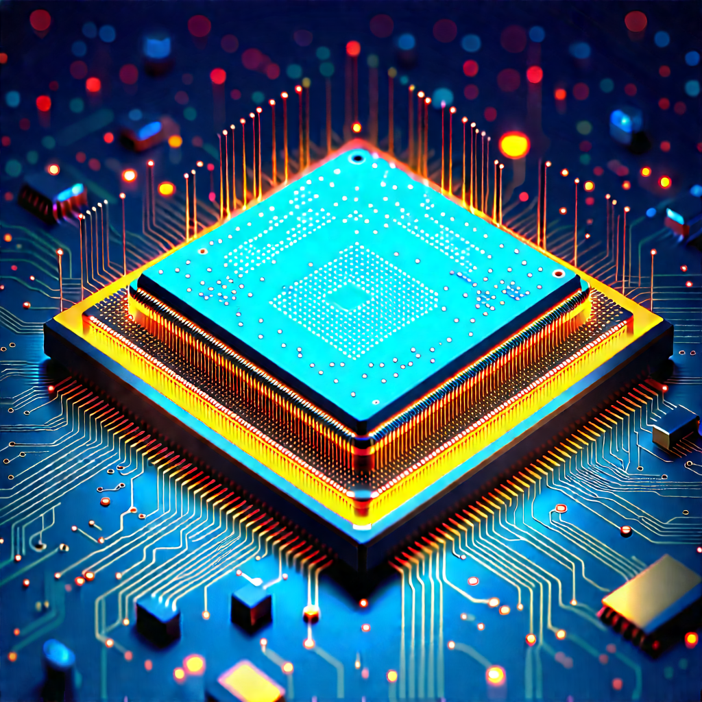 Microchip with digital particles