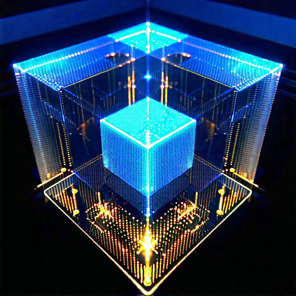 Quantum computer with holographic projection