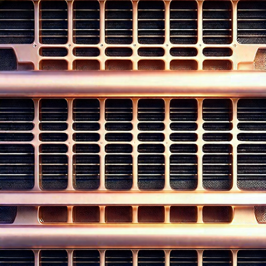 Close-up Of Cooling System With Close-up Solar