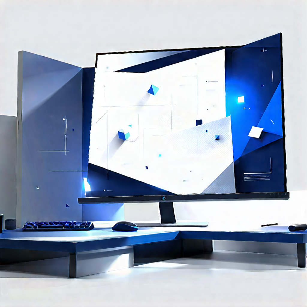 Educational Technology In Design Studio With Large Computer