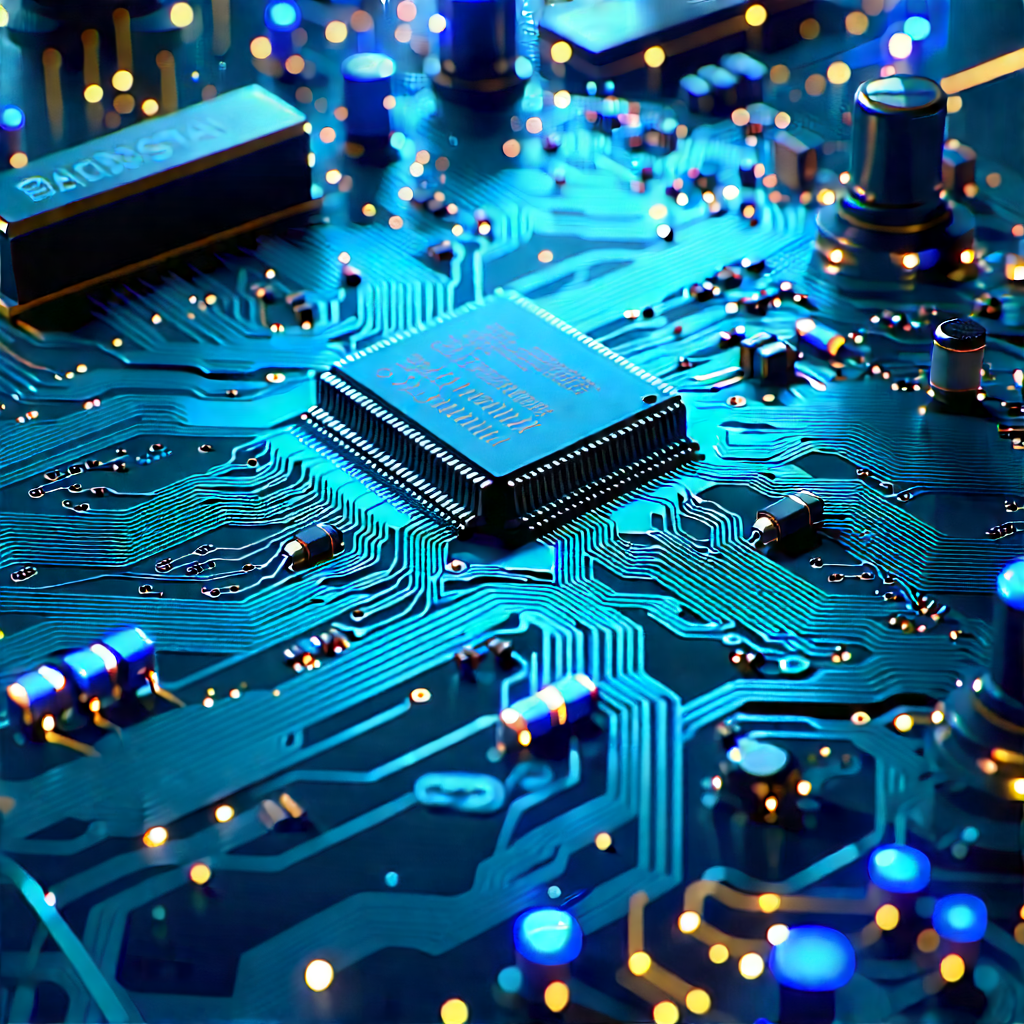 Close-up of electronic circuit