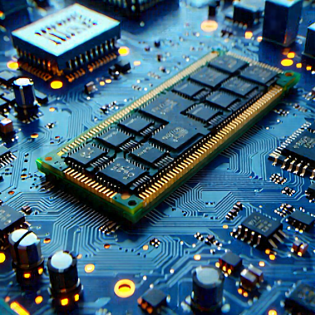 Close-up of memory module