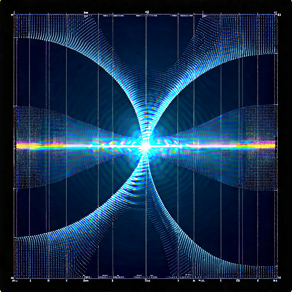 Tablet With Data Visualization With Blue White
