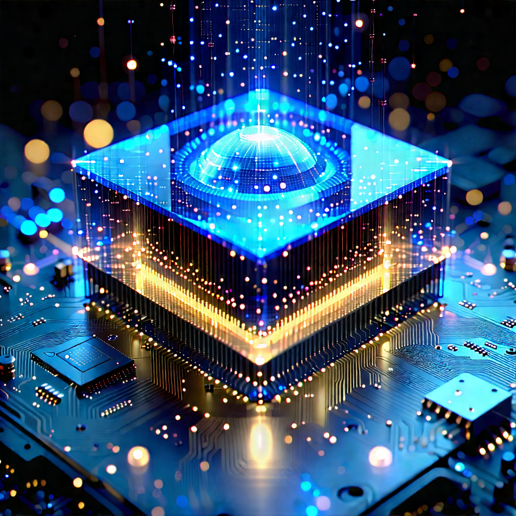 Quantum computer with data streams