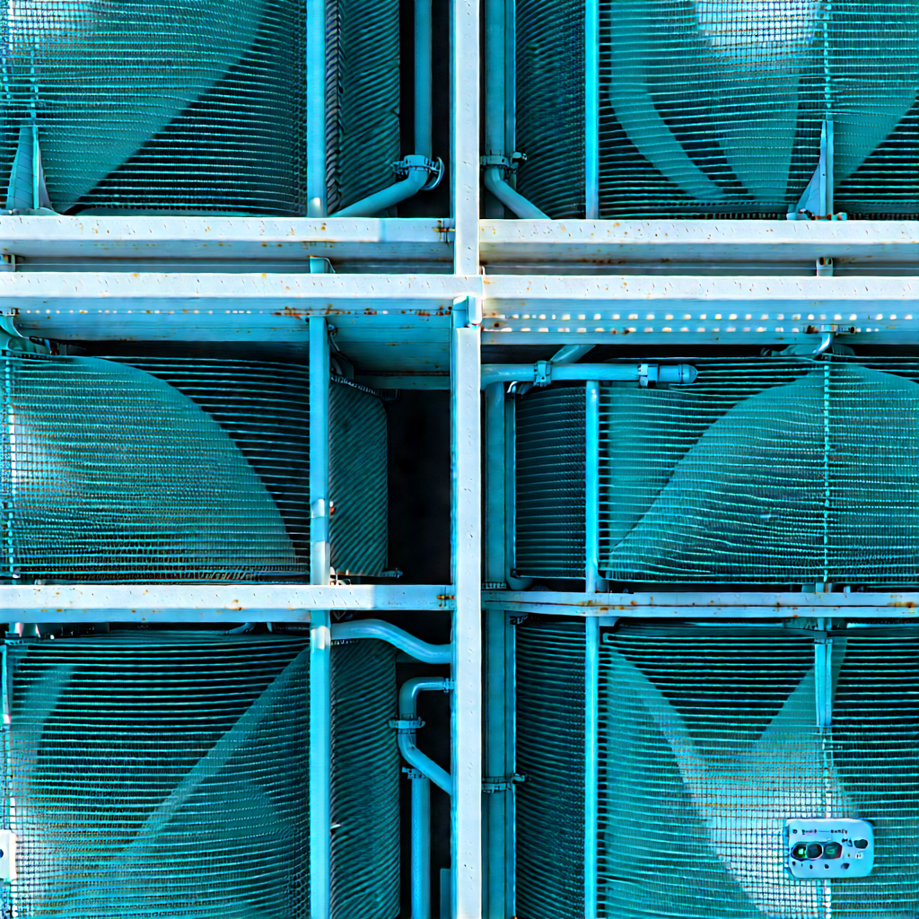 Close-up of cooling system