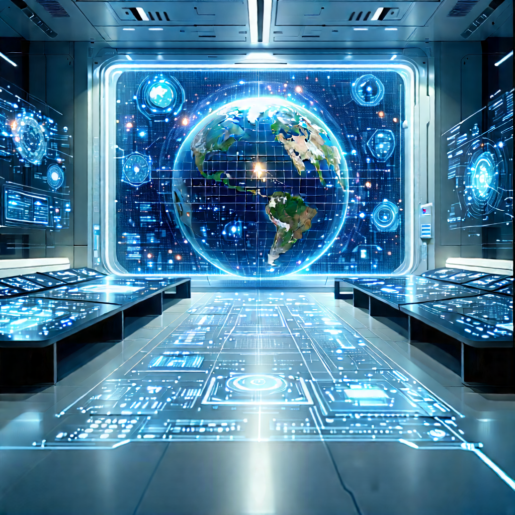 Educational Technology In Research Center With Image, There