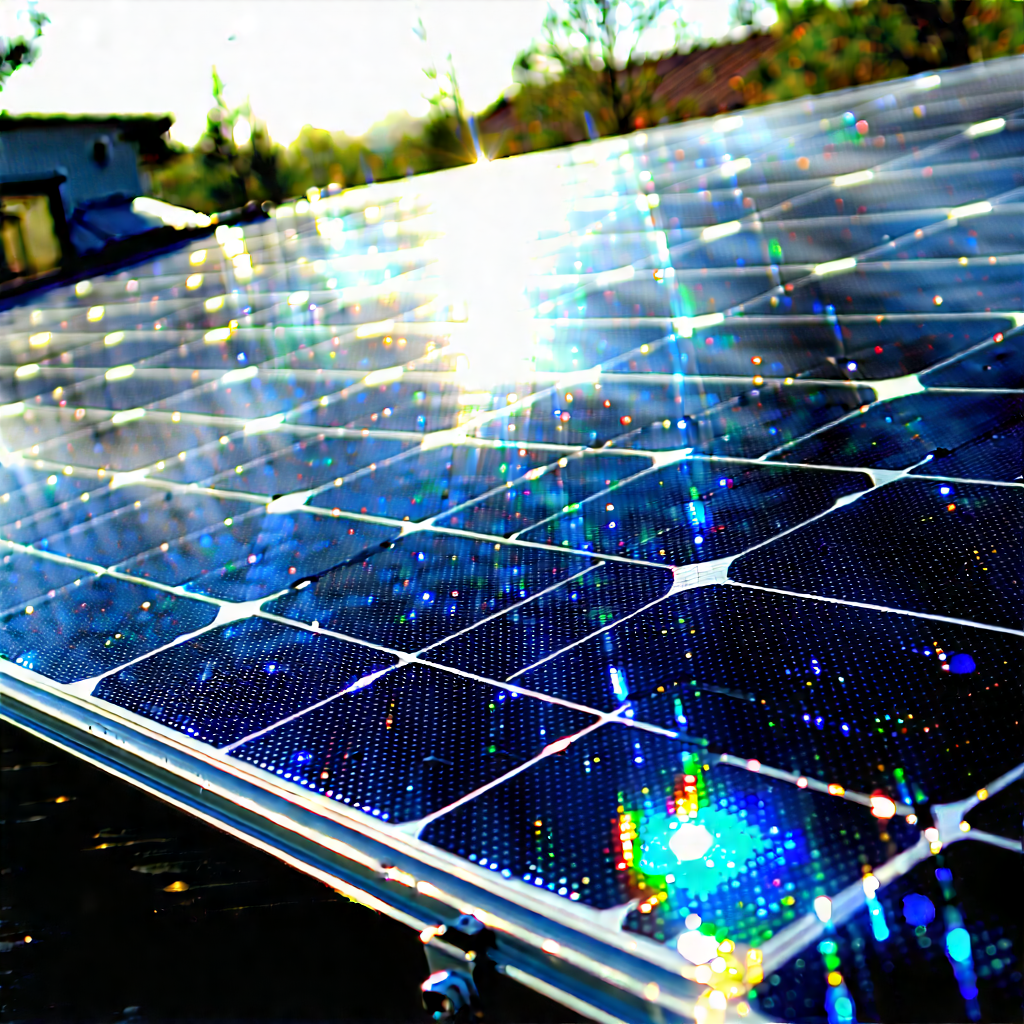 Solar Panel With Holographic Projection With Solar Panel